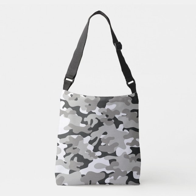 Bolsa Ajustável Camuflagem negra e Cinza (Frente)