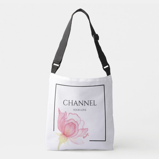Bolsa Ajustável Canale Seu Amor: Citação Inspiradora (Frente)