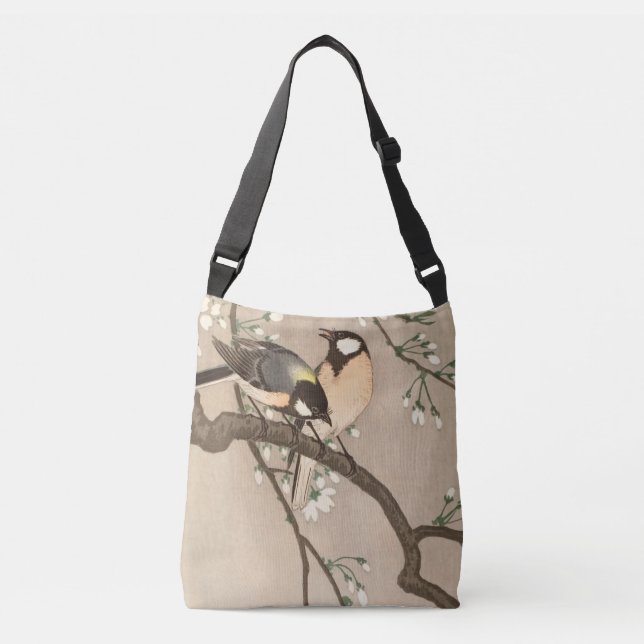 Bolsa Ajustável Cantarilho de Chickadebird asiático japonês (Frente)