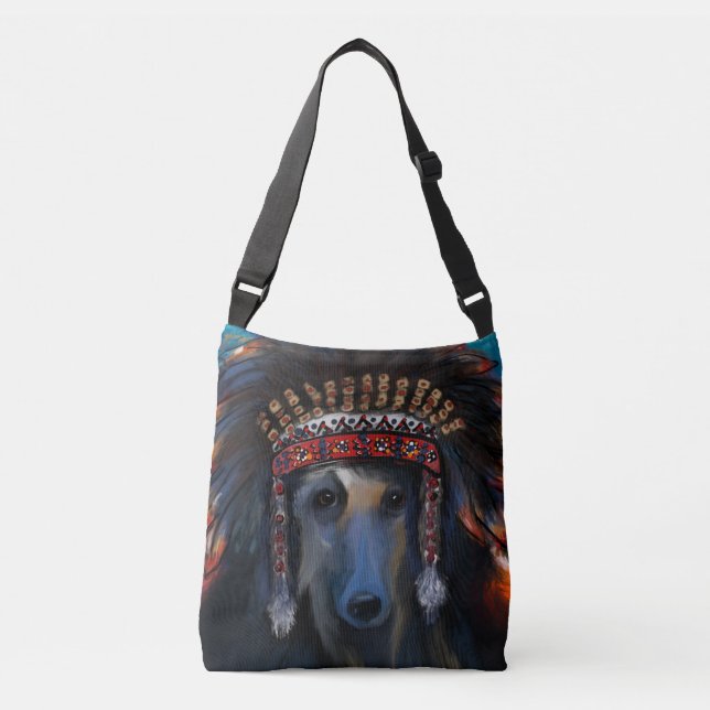 Bolsa Ajustável Cão Afegão     (Frente)