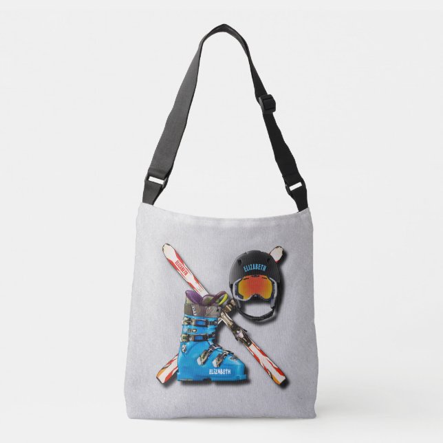 Bolsa Ajustável Capacete Googles das botas de esqui alpino com seu (Frente)