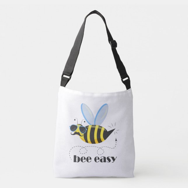 Bolsa Ajustável Caráter de abelha com óculos de sol do bigode Abel (Frente)