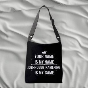 Bolsa Ajustável Cargo Engraçado Personalizado e Nome do Hobby