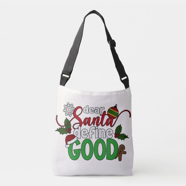 Bolsa Ajustável Caros Papais noeis definem um bom Natal | Saco Cor (Frente)