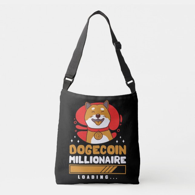 Bolsa Ajustável Carregamento do Crypto DogeCoin Millionaire (Frente)