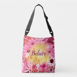 Bolsa Ajustável Carteira de Corpo - Baleia-Branca "Acredita"