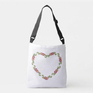 Bolsa Ajustável Cartera transversal Hearts and Flowers Collection