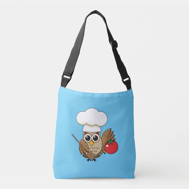 Bolsa Ajustável Cartoon de Coruja Cozinhar (Frente)