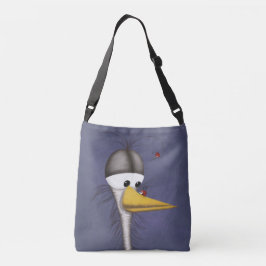 Bolsa Ajustável Cartoon Engraçado Egret