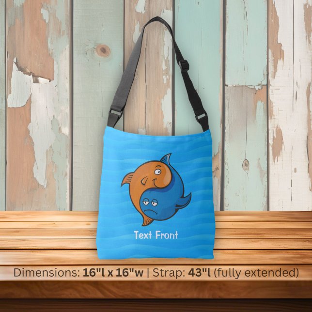 Bolsa Ajustável Cartoon Peixe Yin Yang (Criador carregado)