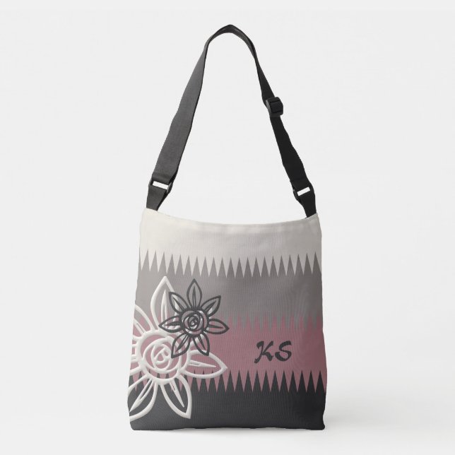 Bolsa Ajustável Carvões de Corpo Floral Personalizado com Rosa Dus (Frente)