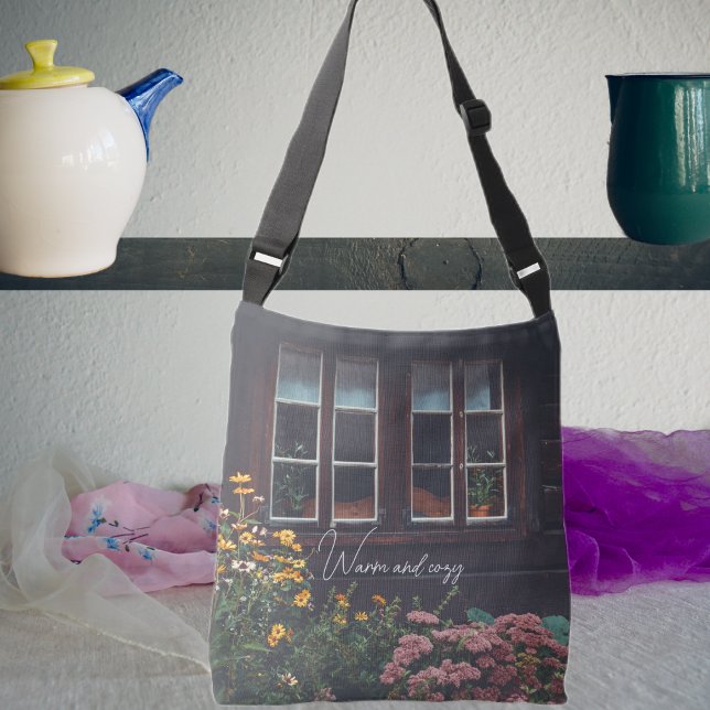 Bolsa Ajustável Casa de campo com jardim rústico (Criador carregado)