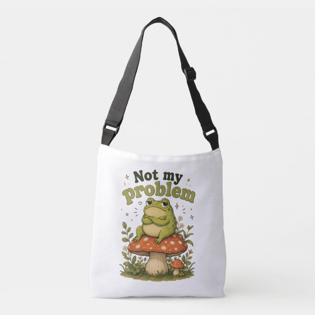 Bolsa Ajustável Casa de Rã Despreocupada e Engraçada  (Frente)