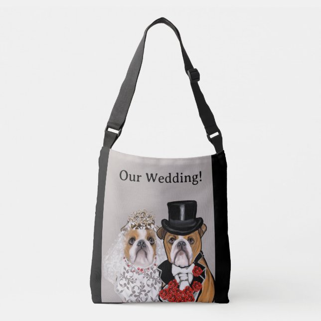 Bolsa Ajustável Casamento Bulldog (Frente)