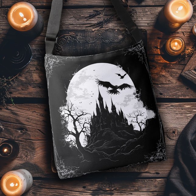 Bolsa Ajustável Castelo Gótico e Lua (Criador carregado)