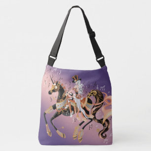 Bolsa Ajustável Cavalo e dama Mecânica Steampunk