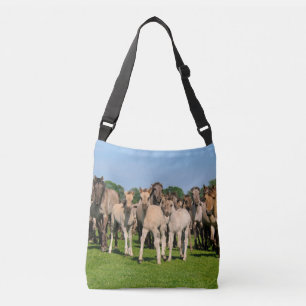 Bolsa Ajustável Cavalos de Dulmen Selvagens com Pés Bonitos Foto