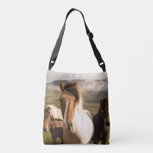 Bolsa Ajustável Cavalos nas montanhas Bonitas e Majestosas