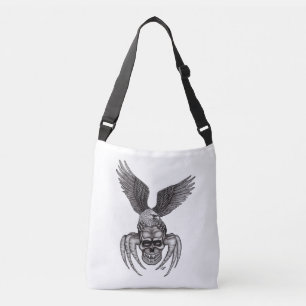 Bolsa Ajustável Caveira com Águia no estilo Tatuagem