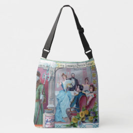 Bolsa Ajustável Celebração do Ano Novo Vintage: Publicidade em Gra