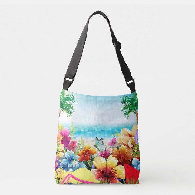 Bolsa Ajustável Cena de Verão Divertida 2 (Frente)