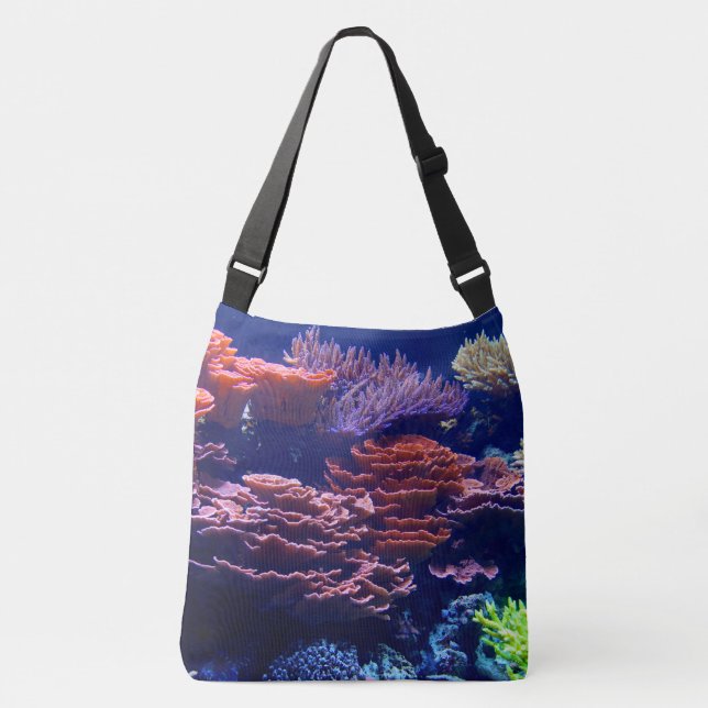 Bolsa Ajustável Cena submarina, oceano, cena da natureza marinha (Frente)