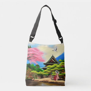 Bolsa Ajustável Cenário Jardim Japonês