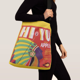 Bolsa Ajustável cerca de 1930 Hi Yu Apple Crate label