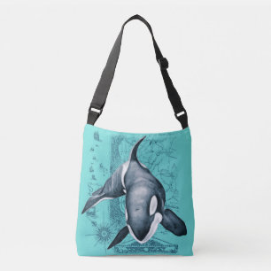 Bolsa Ajustável Cerceta do mapa da orca