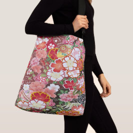 Bolsa Ajustável Cereja Floral Japonesa Blossom Sakura White Red