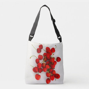 Bolsa Ajustável Cerejas Vermelhas em Luz Natural em Branco