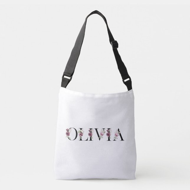 Bolsa Ajustável Chamo-me Olivia. Chamo-me Olivia. (Frente)