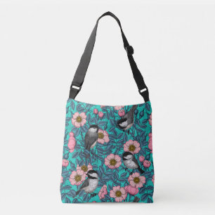 Bolsa Ajustável Chapins na rosa silvestre, rosa e azul