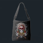 Bolsa Ajustável Chefe de Headdress Indígena Nativo Americano<br><div class="desc">Design de Headdress Chefe Indiano do Caveira Nativo para cada amante nativo da história americana.</div>