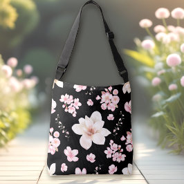 BOLSA AJUSTÁVEL CHERRY BLOSSOM SAKURA PATTERN CROSSBODY BAG