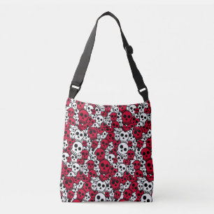 Bolsa Ajustável Cherry Gothic Skull Pattern Impressão