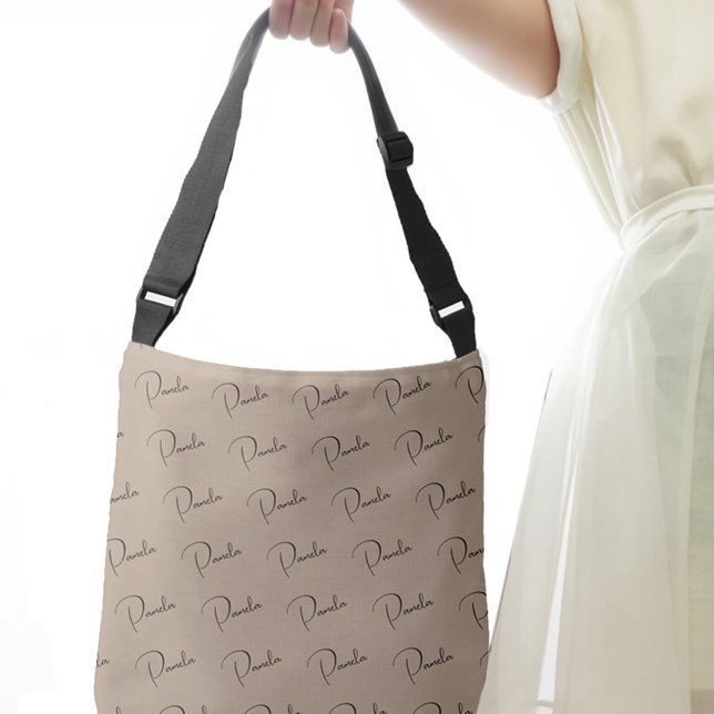 Bolsa Ajustável Chic de Nome Personalizado (Cross-bag Personalized with your name pattern )