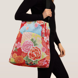 Bolsa Ajustável Chinês Floral Chinês Vermelho Tradicional