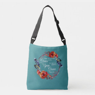Bolsa Ajustável Christian Grace Sobre Grace John 1:16 Escritura