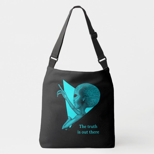 Bolsa Ajustável Cinza, a verdade está lá fora (Frente)