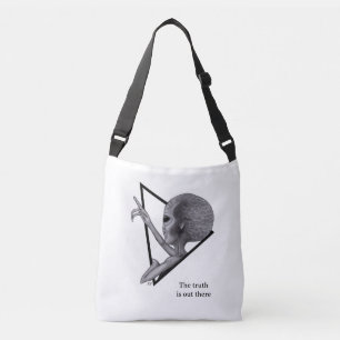 Bolsa Ajustável Cinza, a verdade está lá fora