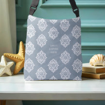 Cinza Classy Damask Regency Cadet