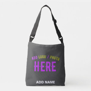 BOLSA AJUSTÁVEL CINZA PERSONALIZÁVEL MODERNA COM MARCA VERIFICADA