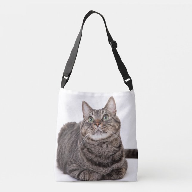 Bolsa Ajustável Cinza Tabby Cat (Verso)