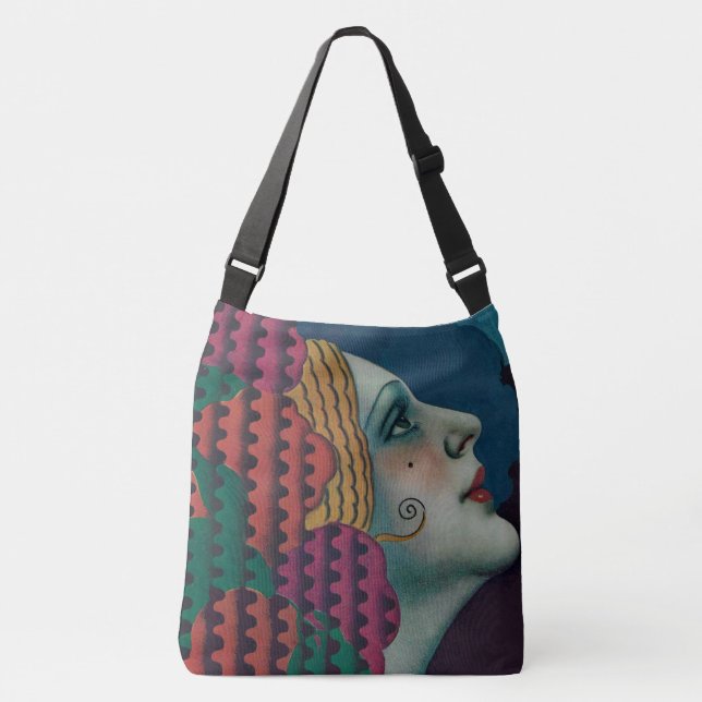 Bolsa Ajustável circa 1930 art deco woman (Frente)