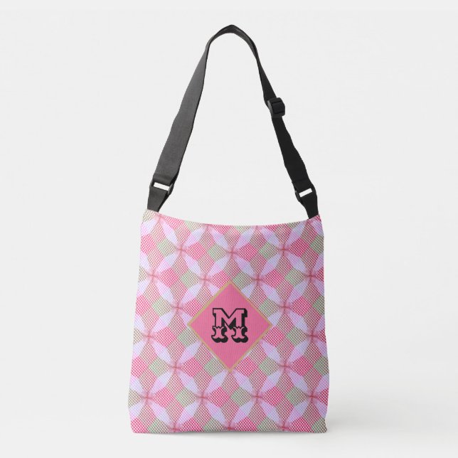 Bolsa Ajustável Círculo de Moda Padrão Geométrico (Frente)