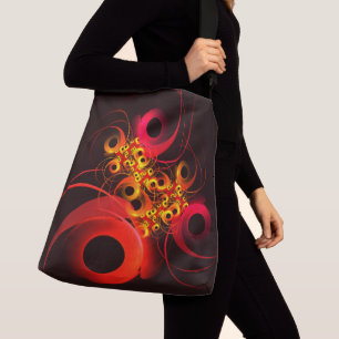 Bolsa Ajustável Círculos Coloridos Padrão Moderno de Arte Abstrato
