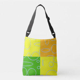 Bolsa Ajustável Círculos Geométricos Modernos de Na moda Chic