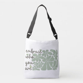 Bolsa Ajustável Citações Motivacionais Inspiracionais Boho Floral
