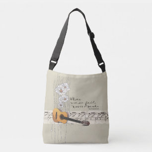 Bolsa Ajustável Citar Onde As Palavras Falham Música Fala Saco Cr